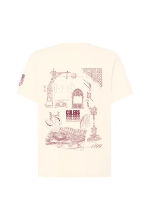 Camiseta Blanca BonRiva Barcelona Club Espalda