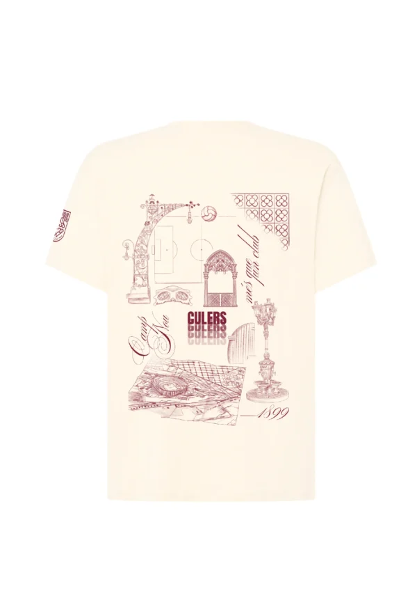 Camiseta Blanca BonRiva Barcelona Club Espalda