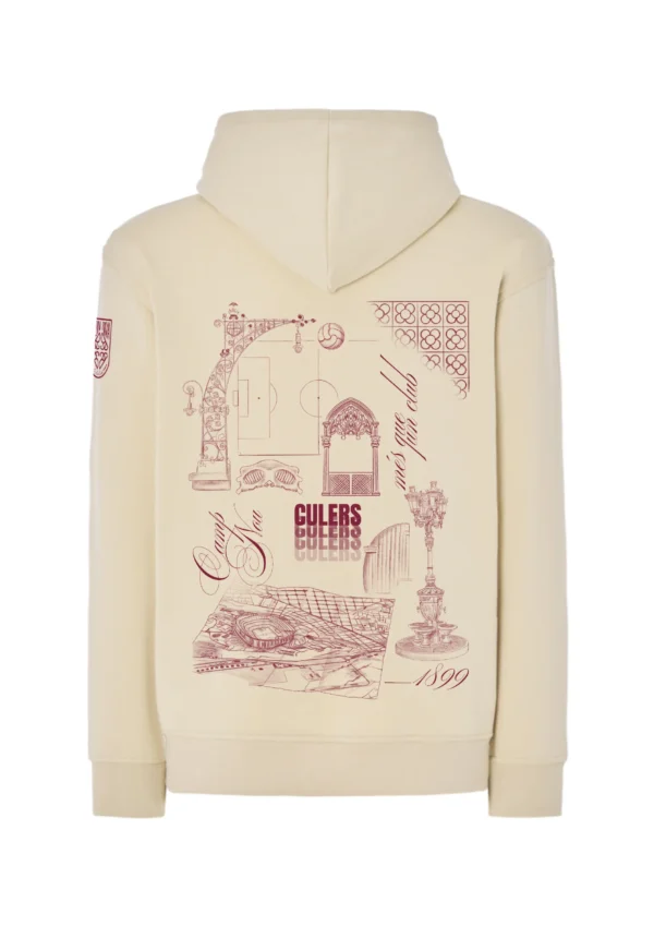 Sudadera con capucha BonRiva Barcelona Club Espalda