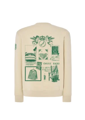 Sudadera Beige BonRiva Betis Club Espalda