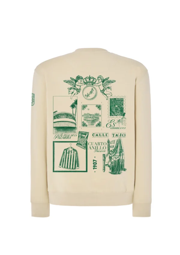 Sudadera Beige BonRiva Betis Club Espalda