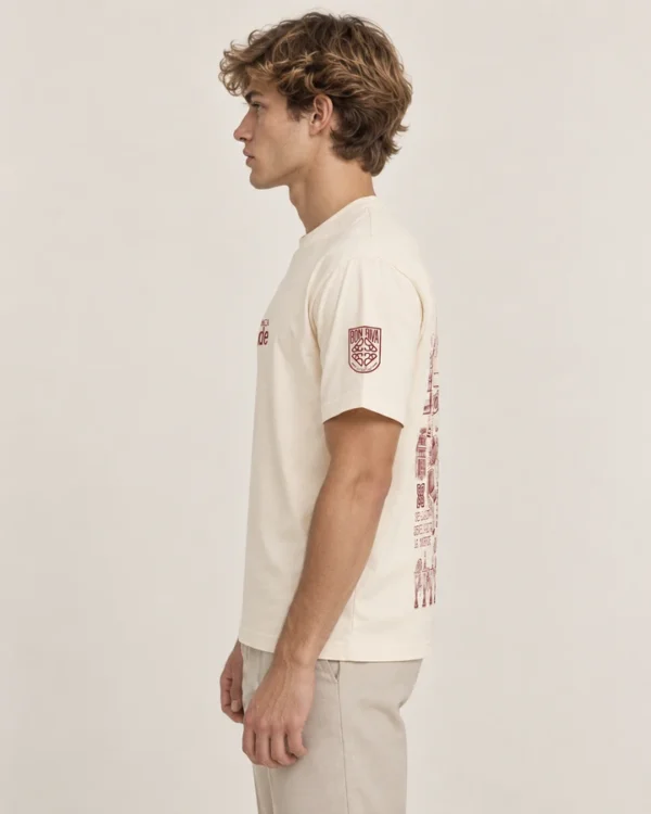 Camiseta Sevilla Lateral en modelo