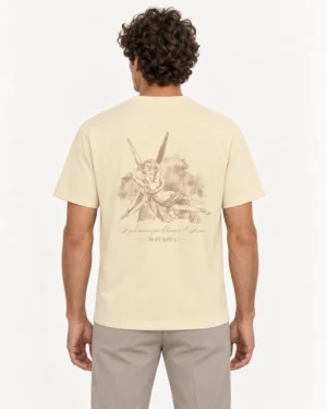 Espalda Camiseta Eros Et Psyché en modelo