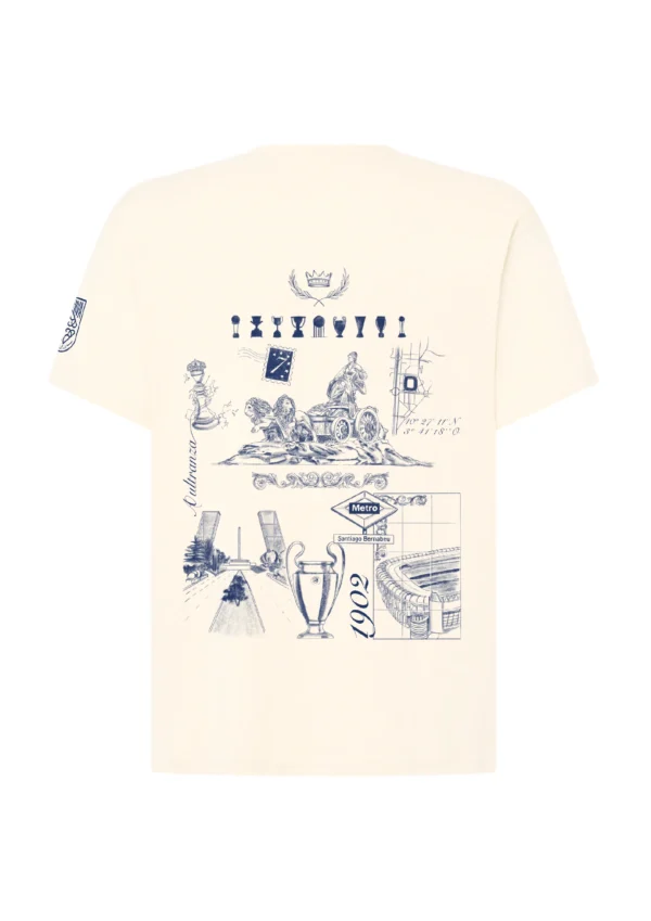 Camiseta Blanca BonRiva Madrid Club Espalda