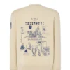 Sudadera Beige BonRiva Real Madrid Club Espalda