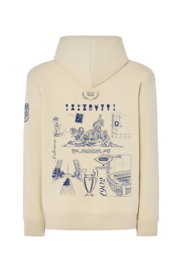 Sudadera con capucha BonRiva Madrid Club Espalda
