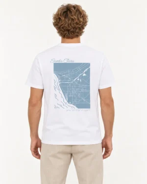 Espalda Camiseta Newhall en modelo