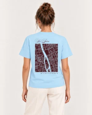 Espalda Camiseta París en modelo