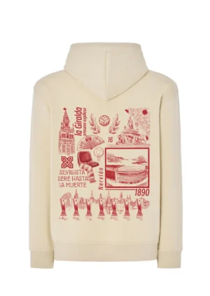 Sudadera con capucha BonRiva Sevilla Club Espalda