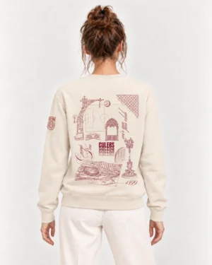 Sudadera Barcelona Espalda en modelo