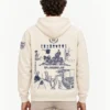 Sudadera Capucha Madrid Espalda en modelo