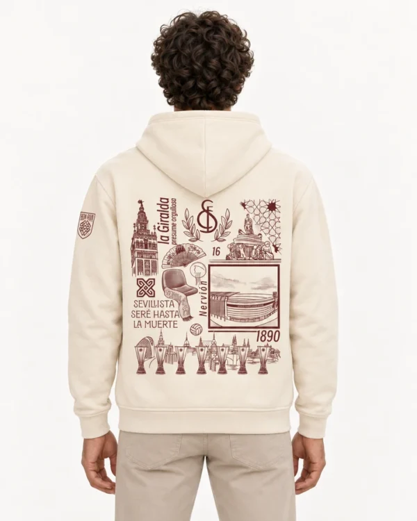 Sudadera Capucha Sevilla Espalda