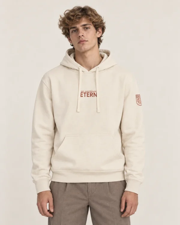 Sudadera capucha Valencia Frente en modelo