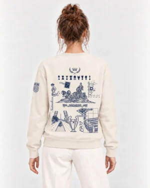Sudadera Madrid Espalda en modelo