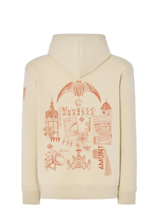 Sudadera con capucha BonRiva Valencia Club Espalda