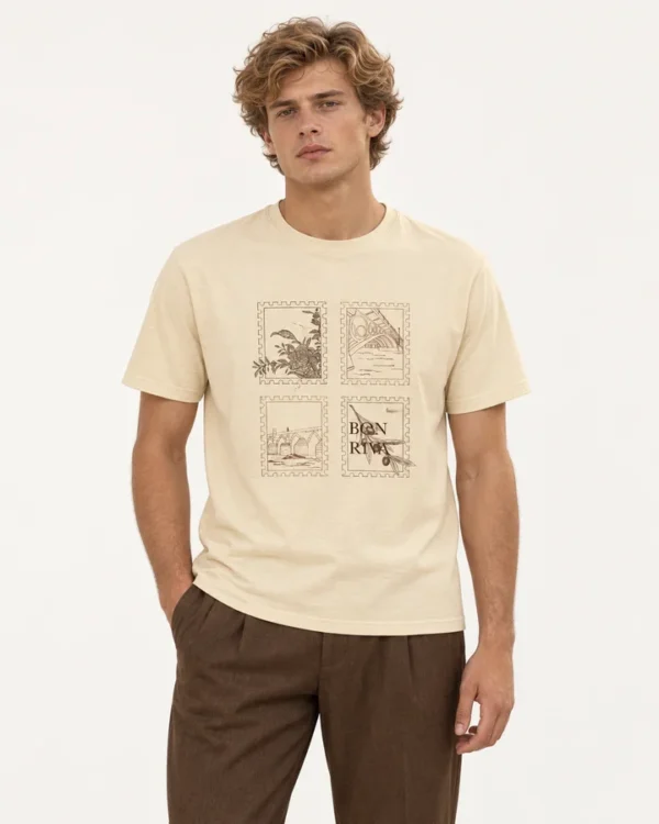Frente Camiseta Albero en modelo