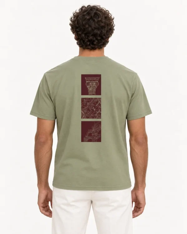 Espalda Camiseta Mosaico en modelo