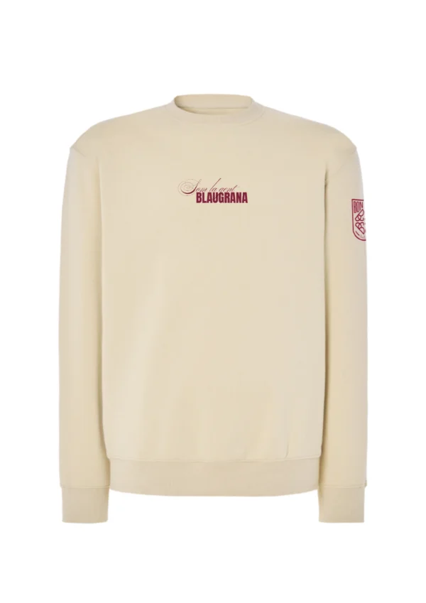 Sudadera Beige Bon Riva Barcelona Club Frente