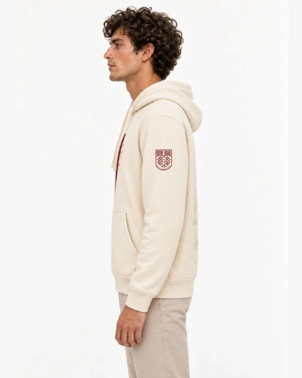 Sudadera Capucha España Lateral en modelo