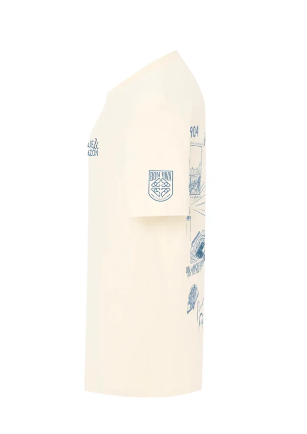 Camiseta Blanca BonRiva Málaga Club Lateral